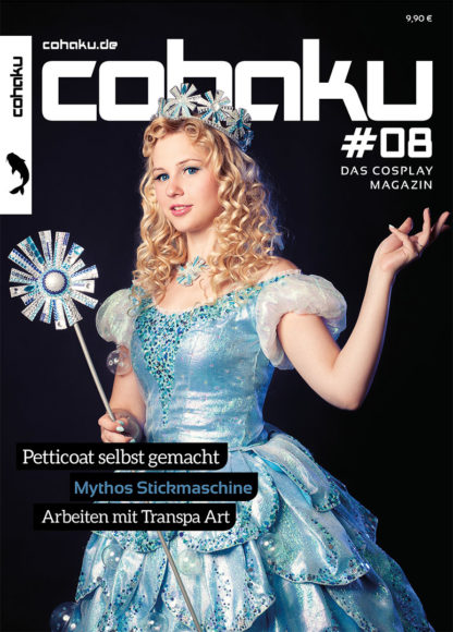 Cohaku #08 Cover - Fotograf: Loan „Kazenary“ Ta Model: Dóra „Elyon Cosplay“ Varga Charakter: Glinda (Wicked)