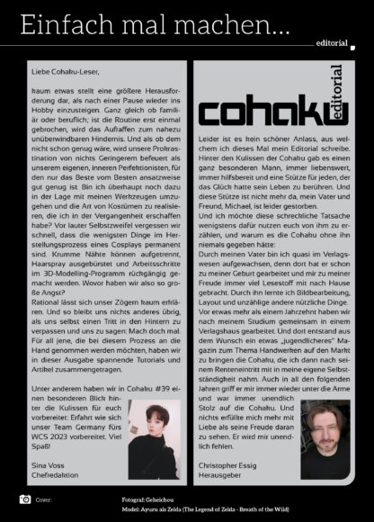 Cohaku #39 - Editorial